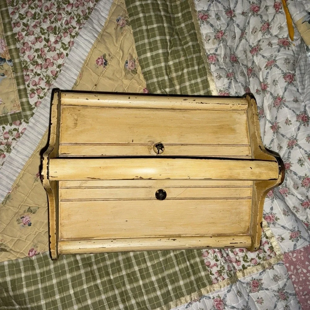 Vintage Sewing Box Painted From The 40's-50's